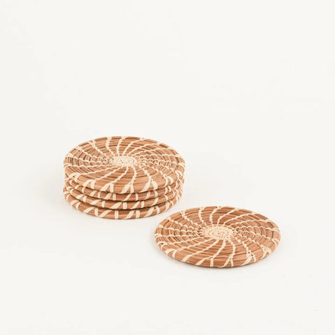 Mayan Hands Grass & Pine Coasters